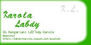karola labdy business card